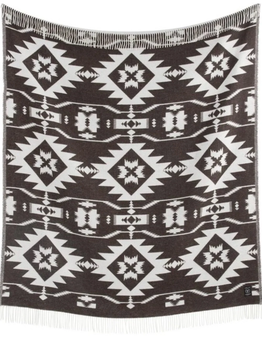 Sackcloth & Ashes Black and White Heritage Throw Blanket